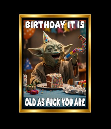 Birthday card funny rude - rude, joke
