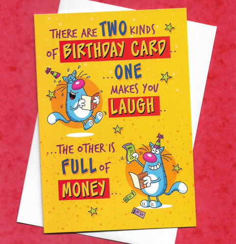 Birthday card joke male - card,