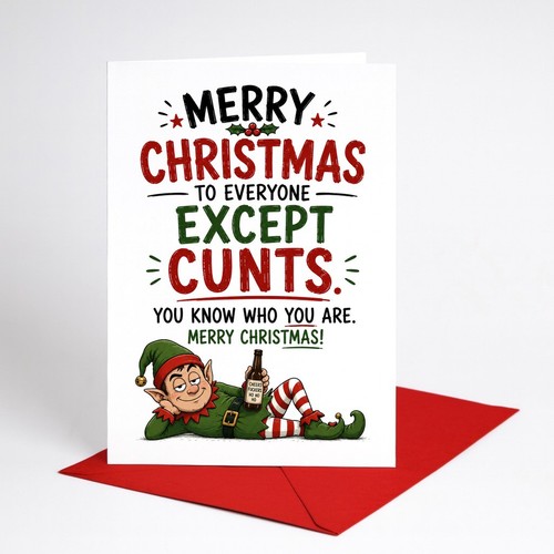 Funny rude christmas card - funny,