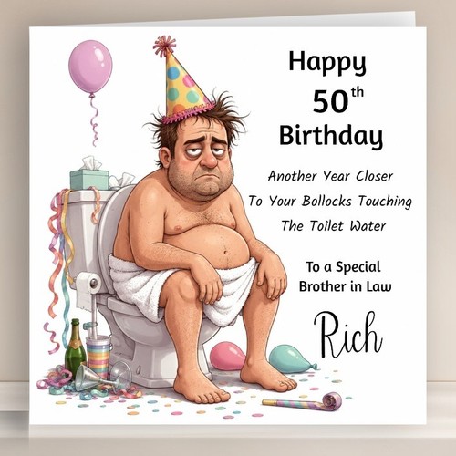 Personalised birthday card - personalised,