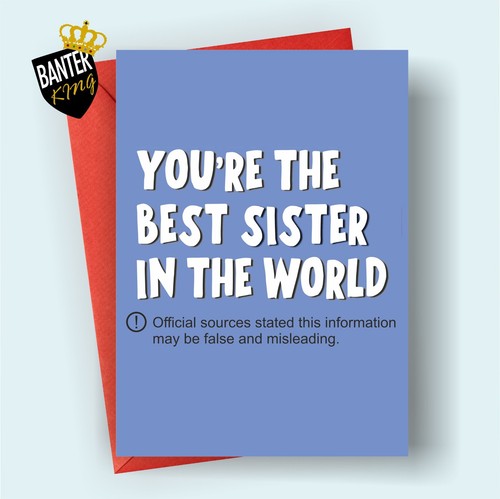F110 funny sister card - f110,
