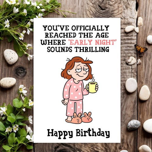 Funny birthday card - funny, joke