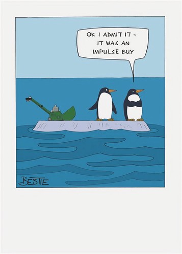 Happy birthday card penguins - card,