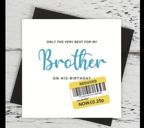 Brother birthday card very - brother,