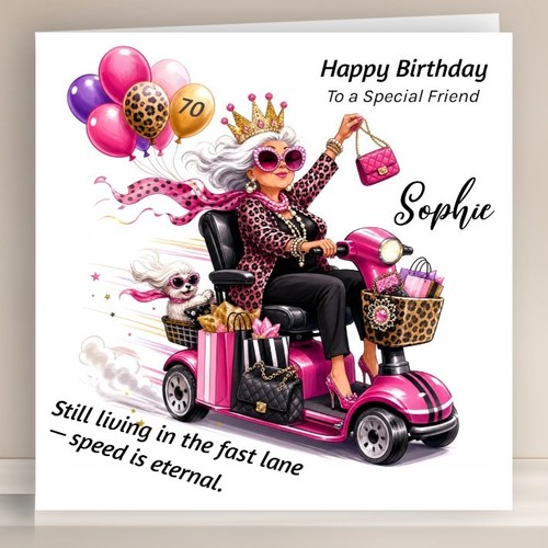 Personalised birthday card - personalised,