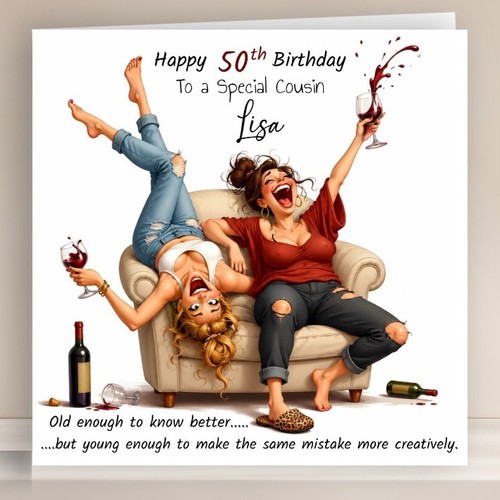 Personalised birthday card - personalised,