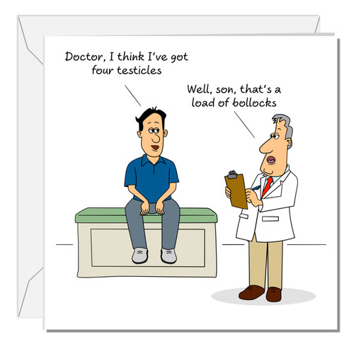 Funny birthday card for - birthday, him