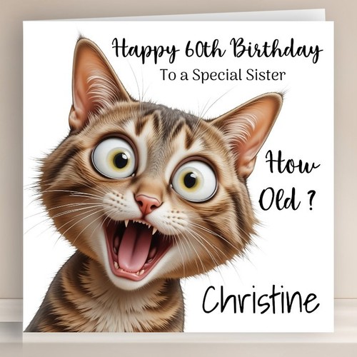 Personalised birthday card - personalised,