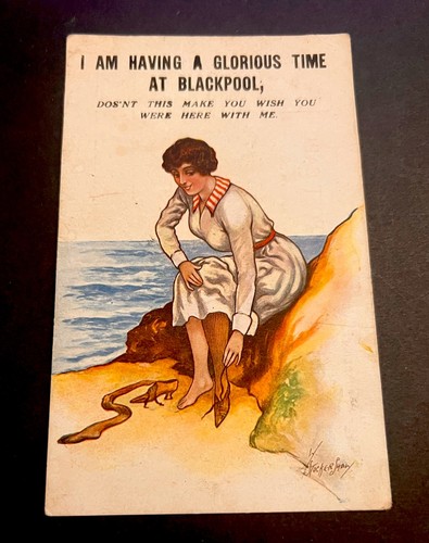 Postcard vintage humour m - postcard-vintage, humour-i’m
