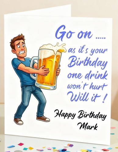Personalised funny birthday - funny,