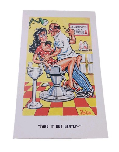 Retro saucy seaside postcard - saucy,