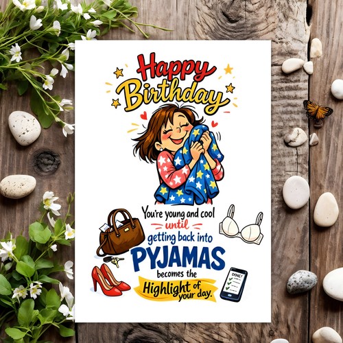 Funny birthday card joke - funny,