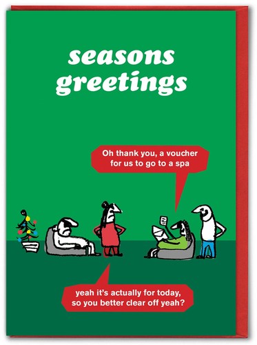 Modern toss christmas card - modern,