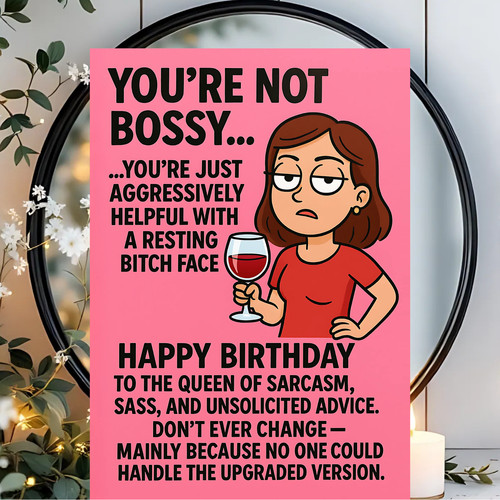 Funny birthday card humorous - birthday,