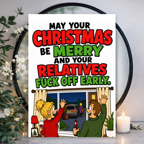 Funny rude christmas card for - rude,