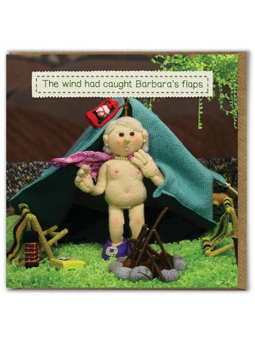 Funny birthday card - card, nudinits