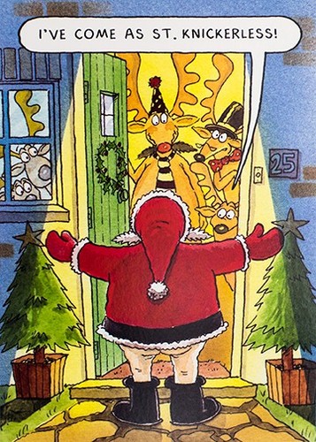 Funny christmas card - christmas, st