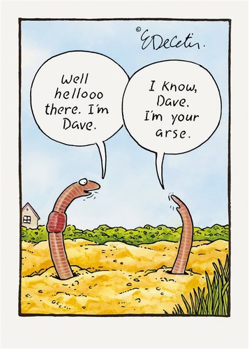 Happy birthday card worm dave - birthday,