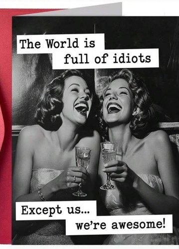 Female funny card - female,