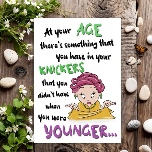 Funny birthday card rude joke - funny,