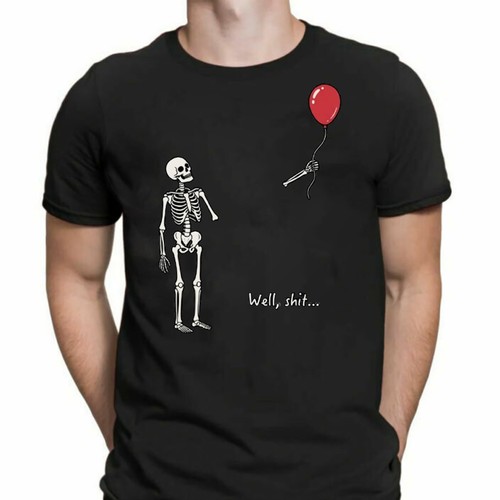 Funny skeleton lost - funny, balloon