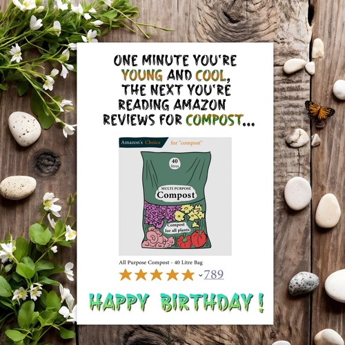 Funny birthday card rude joke - funny,