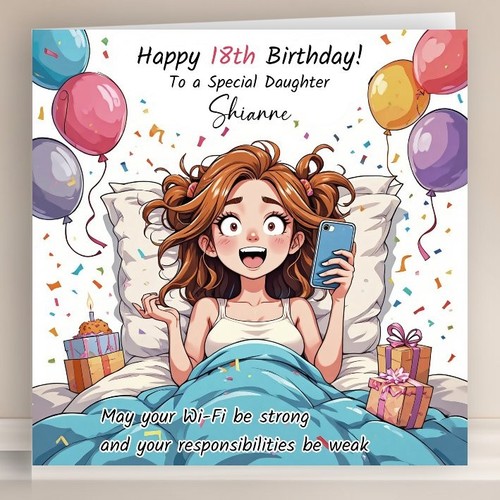 Personalised birthday card - personalised,