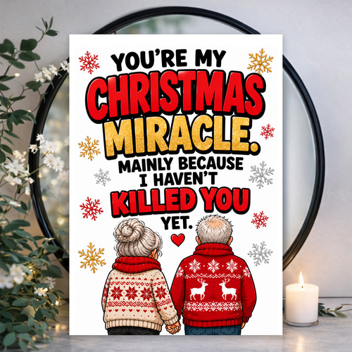 Funny christmas card - christmas,