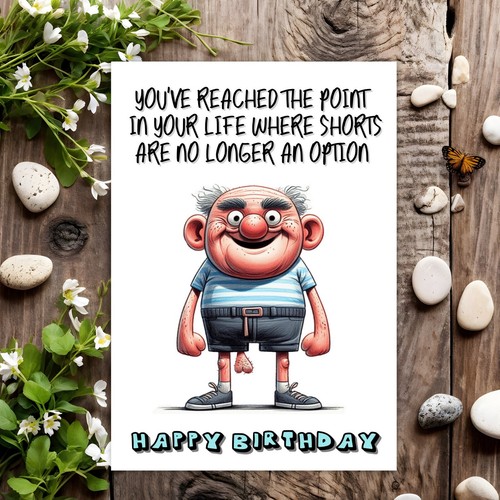 Funny birthday card - funny, joke
