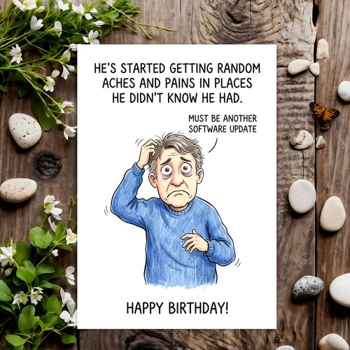 Funny birthday card - birthday, joke