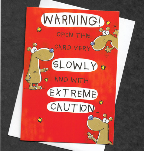 Humour birthday card joke - humour,