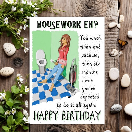 Funny birthday card - birthday, joke