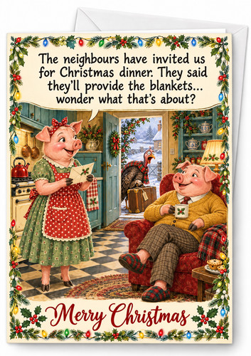 Funny christmas card - funny,