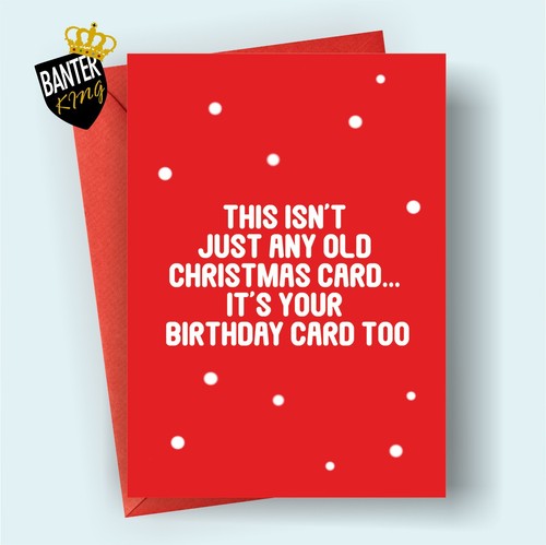 Funny christmas birthday card - funny,