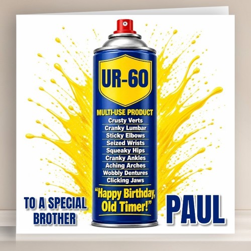 Personalised birthday card - personalised,