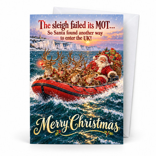 Funny christmas card pack - christmas, of