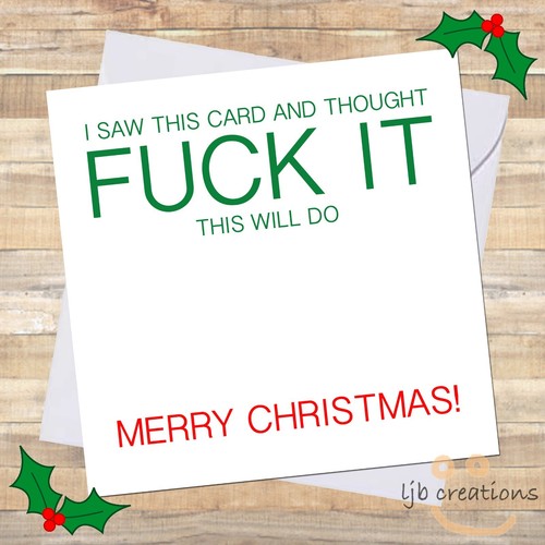 Christmas cards it adult - cards,