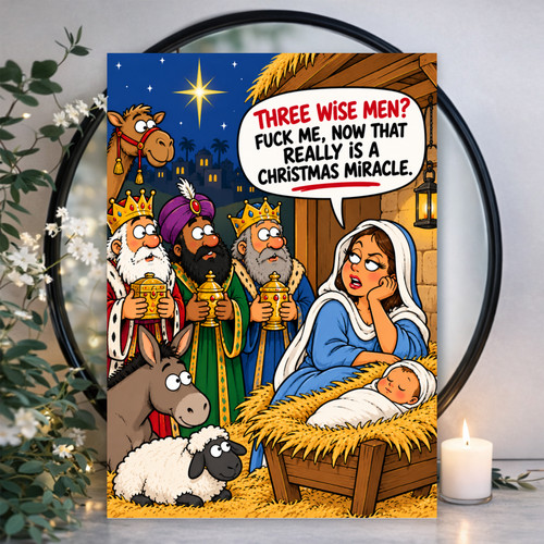 Funny rude christmas card - rude,