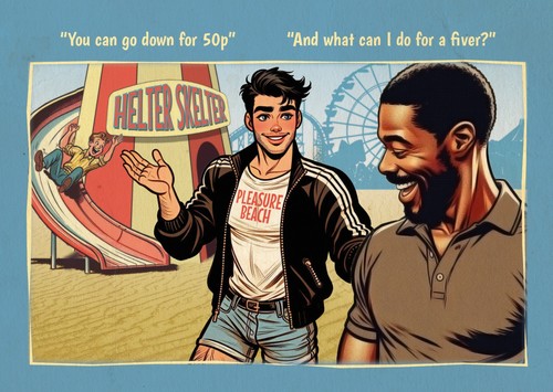 Gay postcard inspired - , by