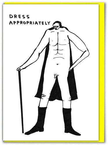 David shrigley birthday - david, card
